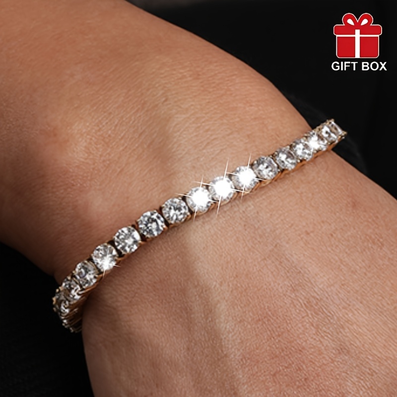 Masculine Copper Tennis Bracelet for Men